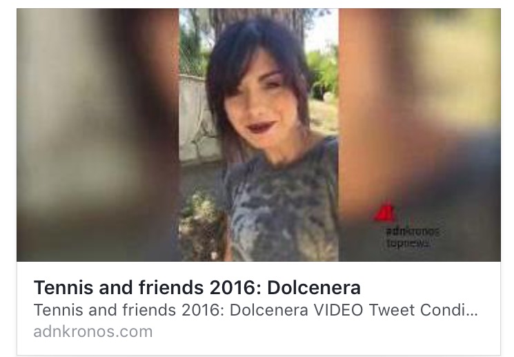 Tennis and friends 2016: Dolcenera
